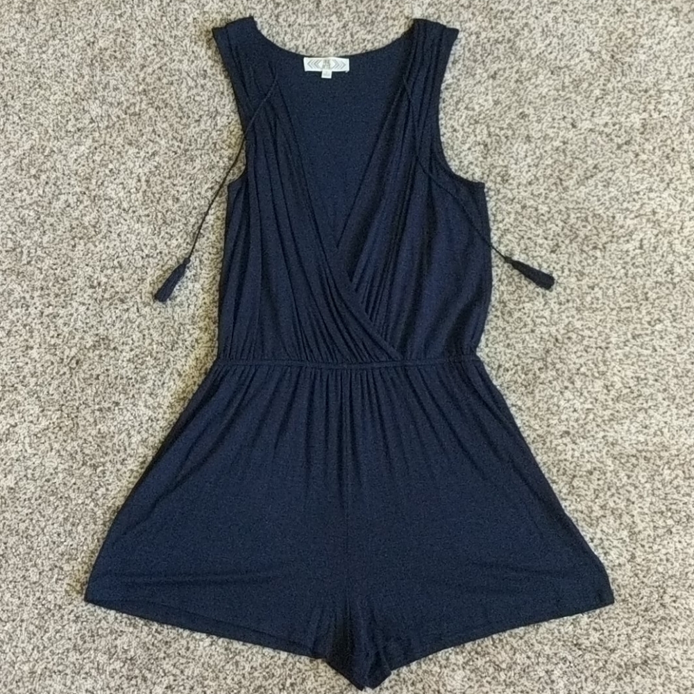 Navy Romper